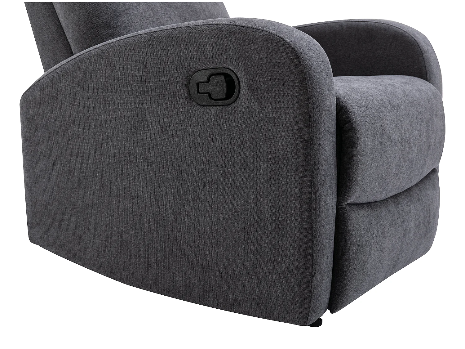 3-sits soffa och vilstol i grått tyg EVELYN