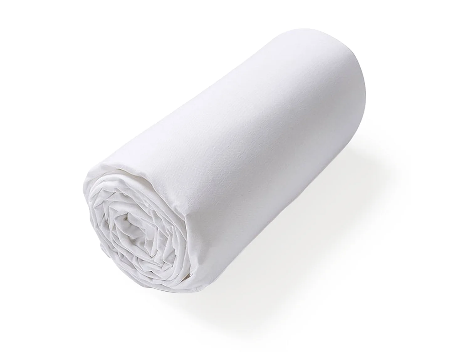Drap housse uni 180x220 cm bonnet 40 cm coton ALTO Blanc