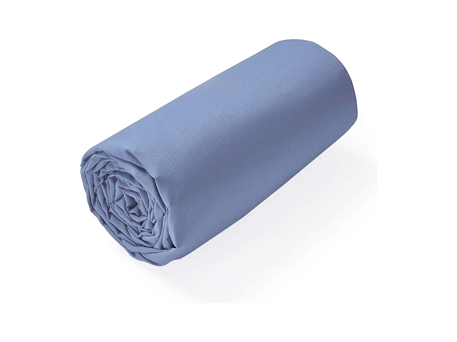 Drap housse uni 140x220 cm bonnet 40 cm coton ALTO bleu Belle ile