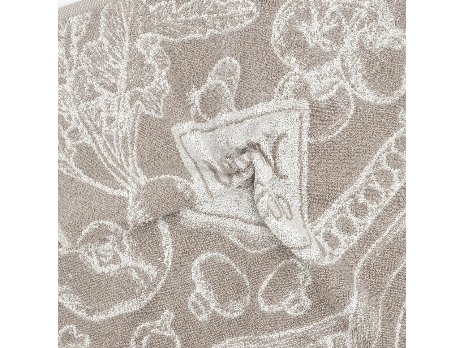 Lot de 2 torchons de cuisine éponge 50x50 cm coton ORGANIC gris