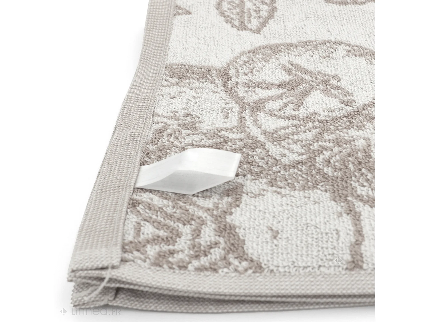 Lot de 2 torchons de cuisine éponge 50x50 cm coton ORGANIC gris