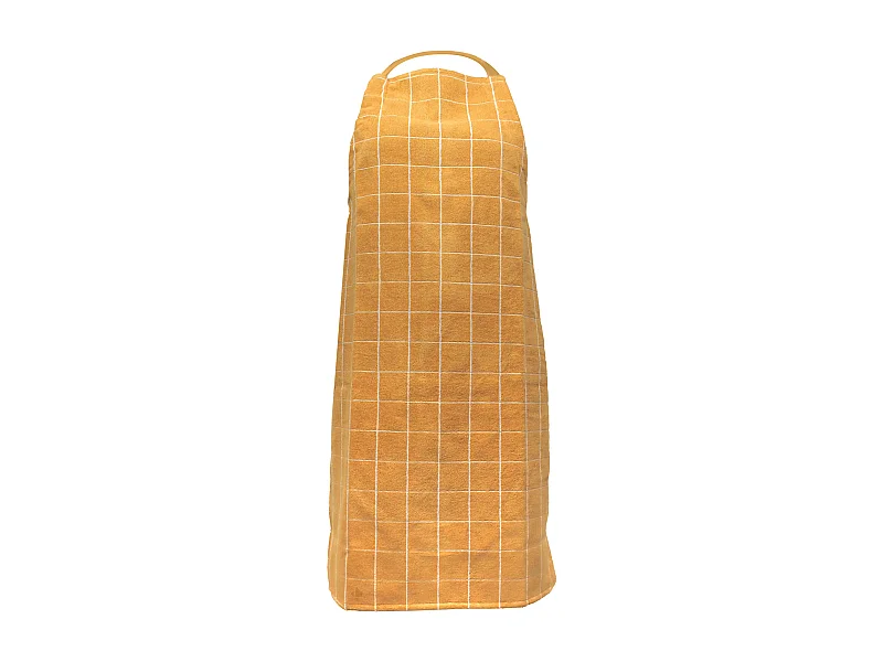 Tablier de cuisine 60x90 cm coton NEW SQUARES jaune