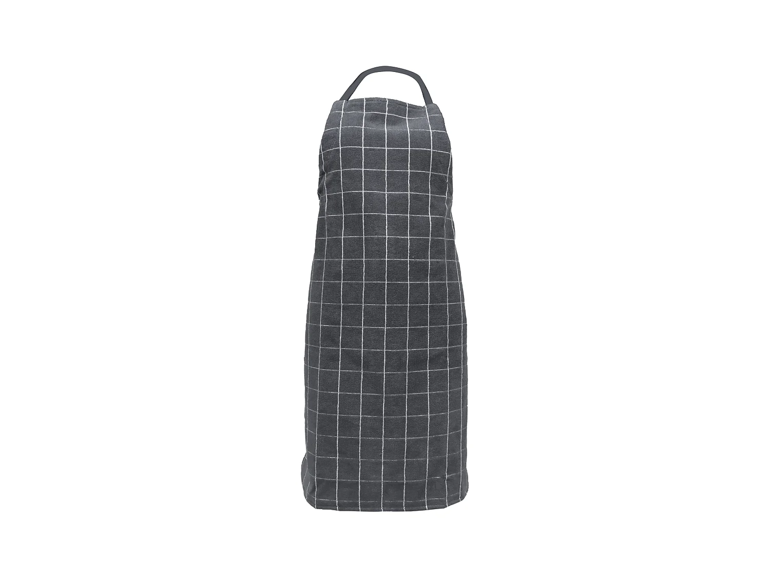 Tablier de cuisine 60x90 cm coton NEW SQUARES gris