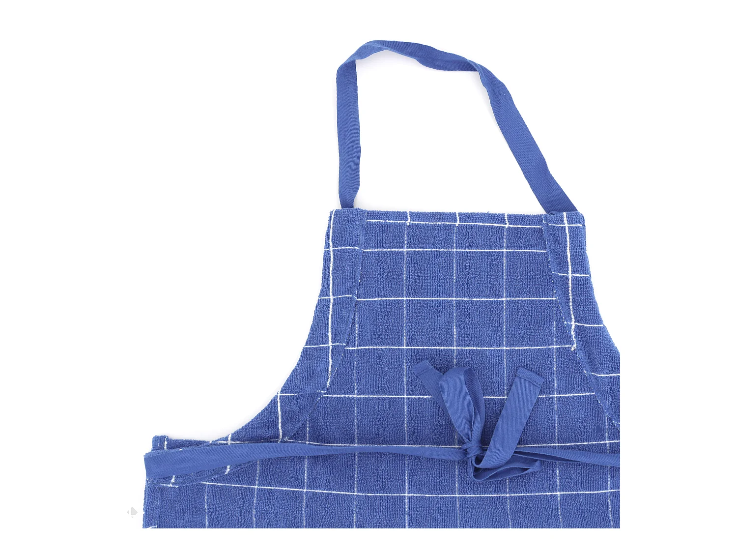 Tablier de cuisine en éponge 60x90 cm coton NEW SQUARES bleu