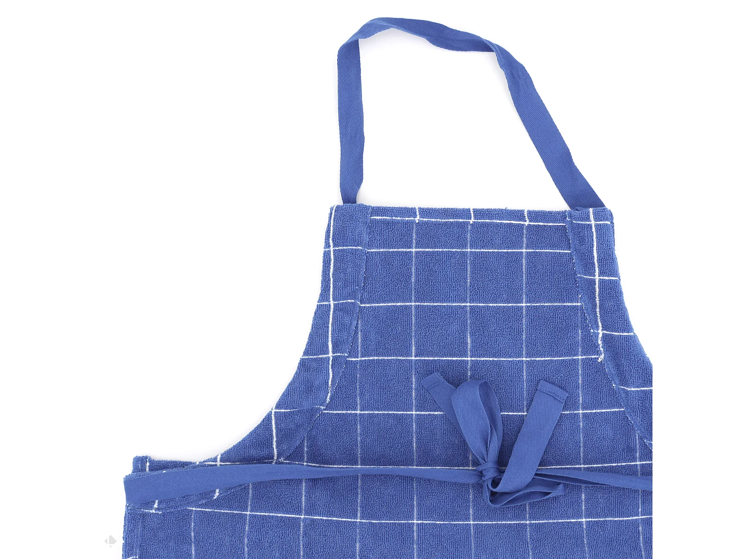 Tablier de cuisine en éponge 60x90 cm coton NEW SQUARES bleu