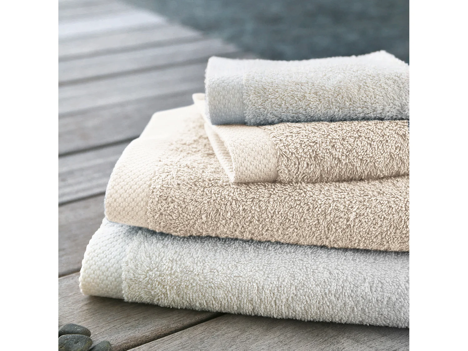 Tapis de bain 50x70 cm PURE Ivoire 700 g/m2