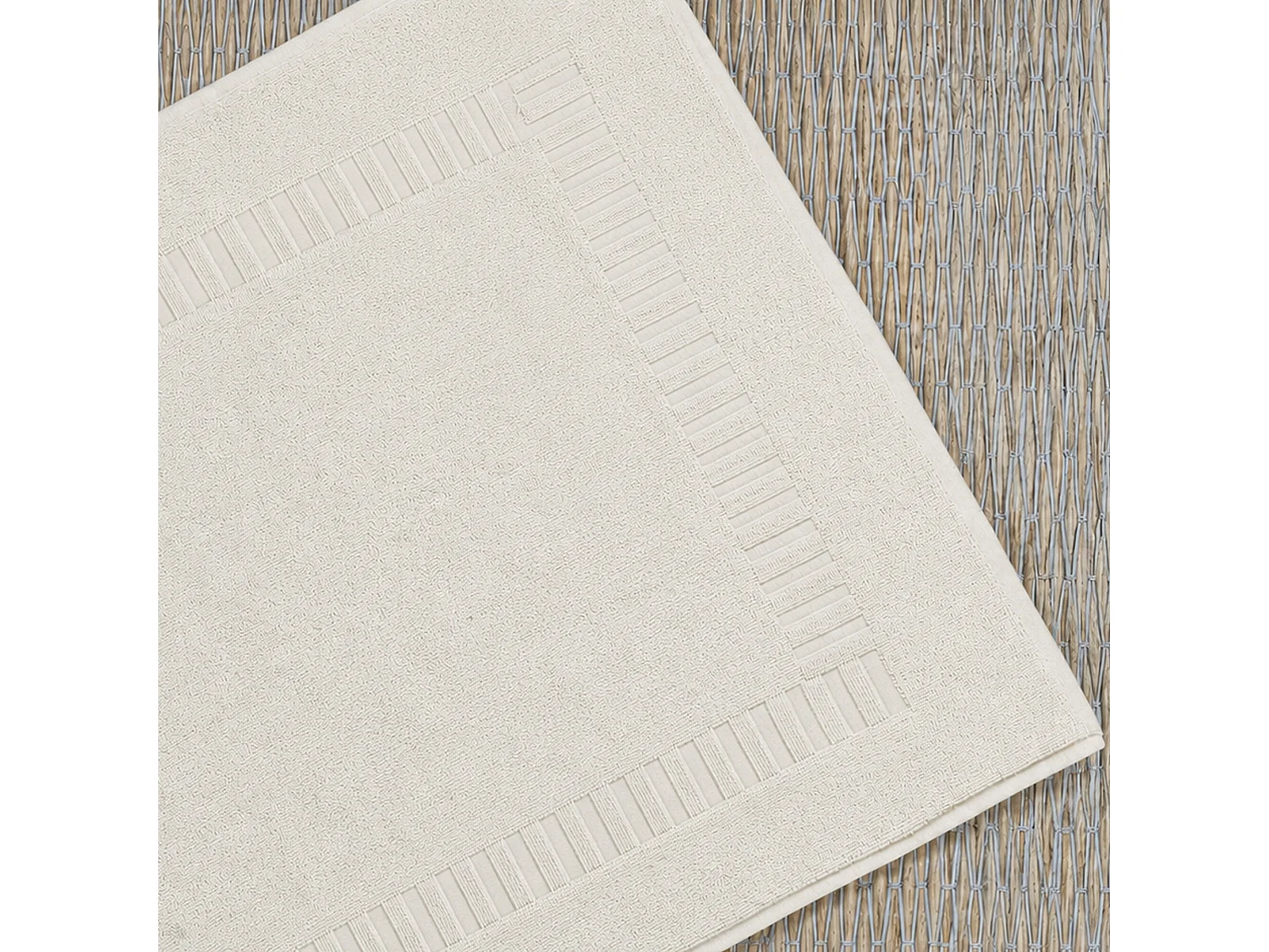 Tapis de bain 50x70 cm PURE Ivoire 700 g/m2