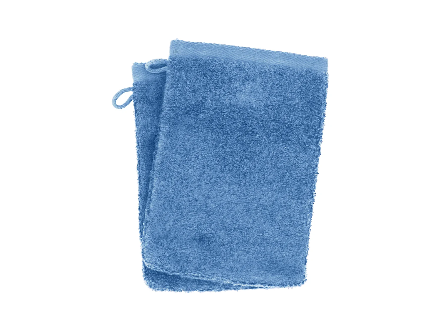 Lot de 2 gants de toilette 16x21 cm SOFTY bleu mer