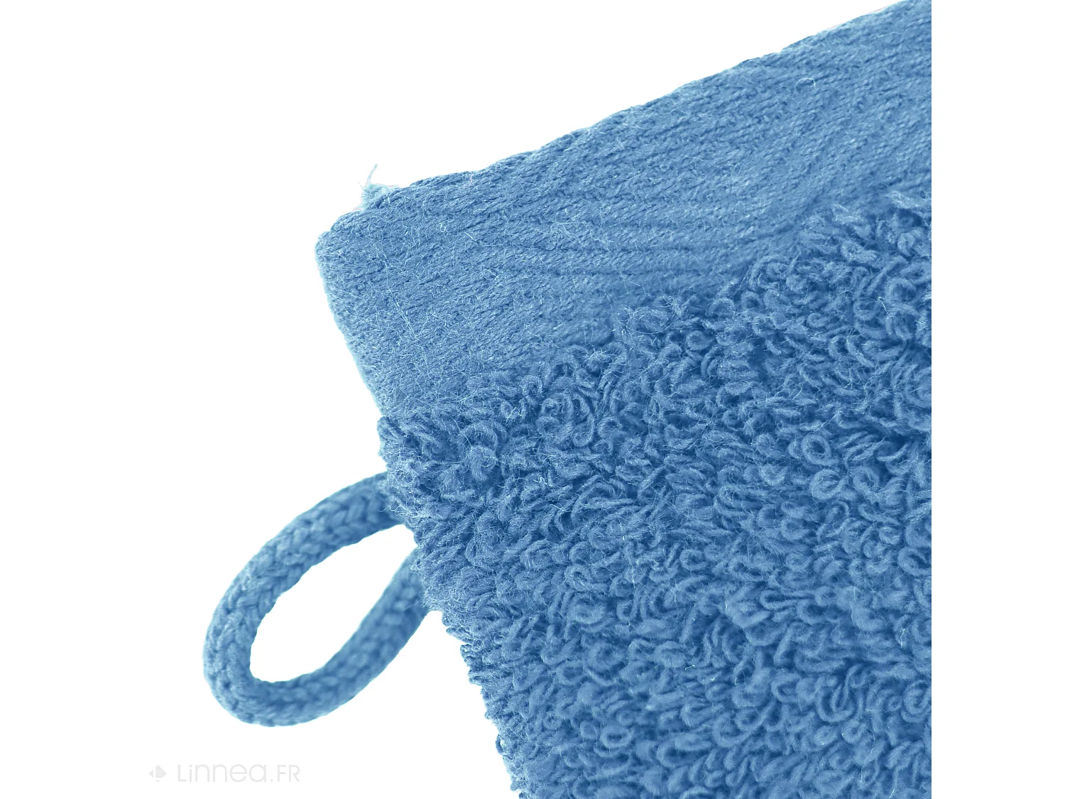 Lot de 2 gants de toilette 16x21 cm SOFTY bleu mer