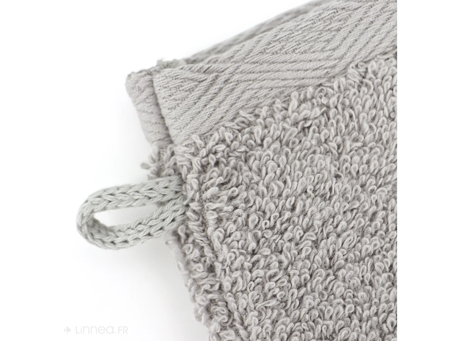 Lot de 2 gants de toilette 16x21 cm SOFTY argent
