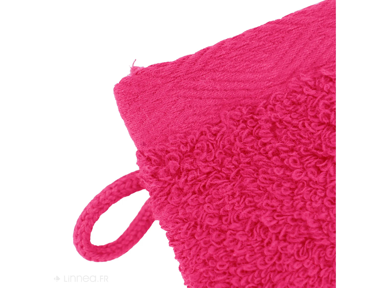 Lot de 2 gants de toilette 16x21 cm SOFTY fuschia