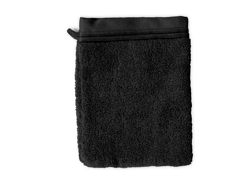 Gant de toilette 16x21 cm JULIET Noir 520 g/m2