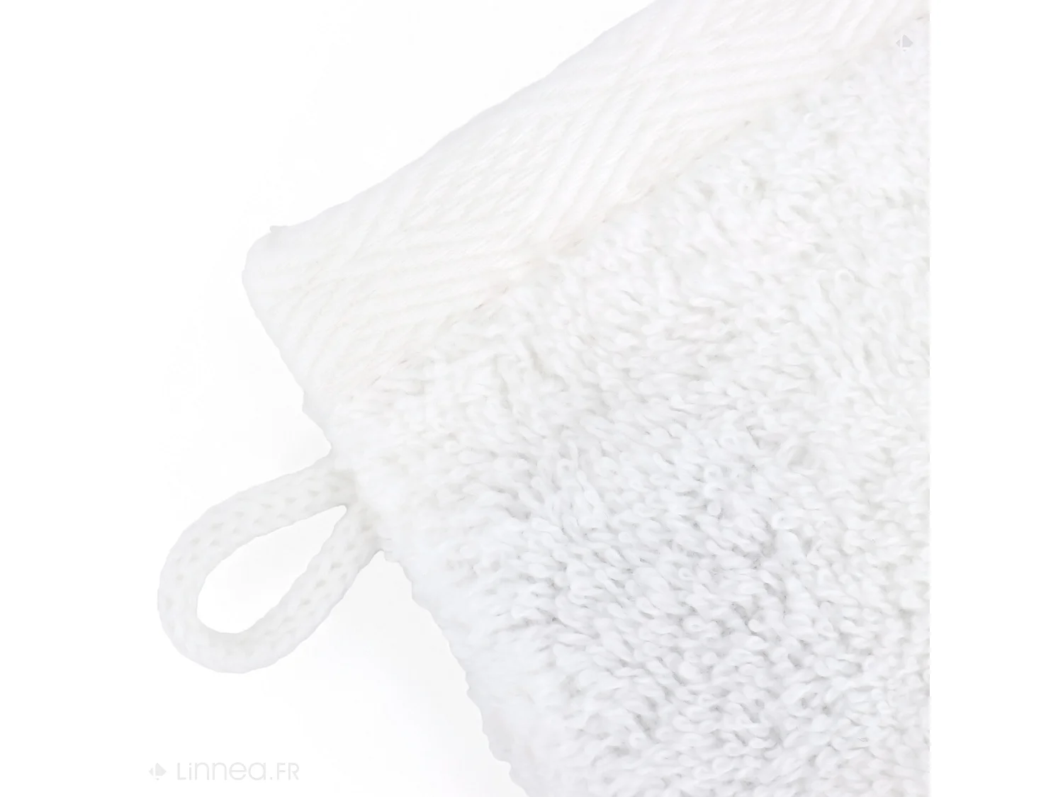Lot de 2 gants de toilette 16x21 cm SOFTY blanc