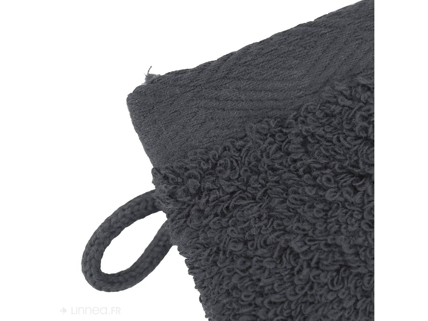 Lot de 2 gants de toilette 16x21 cm SOFTY anthracite