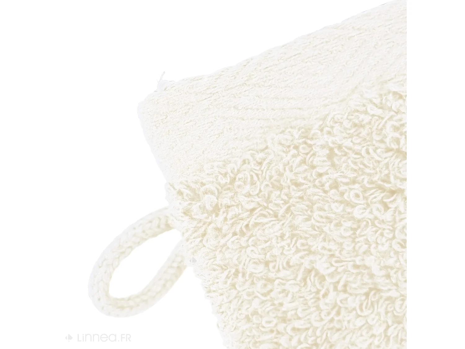 Lot de 2 gants de toilette 16x21 cm SOFTY ivoire