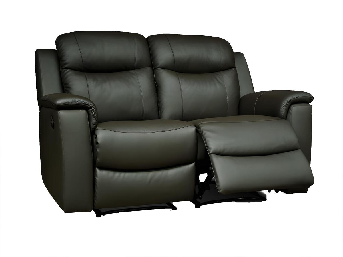 Relaxsofa Leder 2-Sitzer - Schwarz - EVASION günstig online kaufen