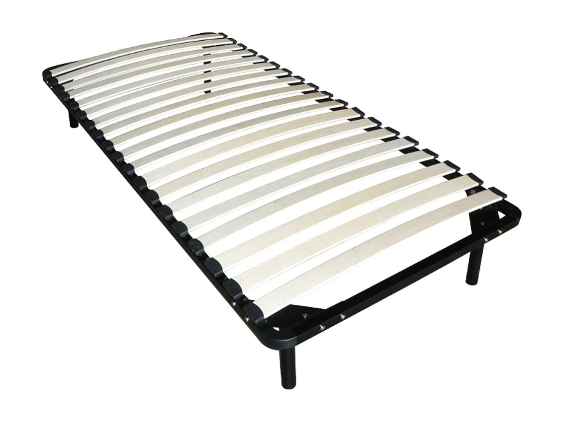 Vente-unique Lattenrost - Mit Füßen - 90 X 200cm - 19 Latten - Schwarz - Kalista Von Ysmee