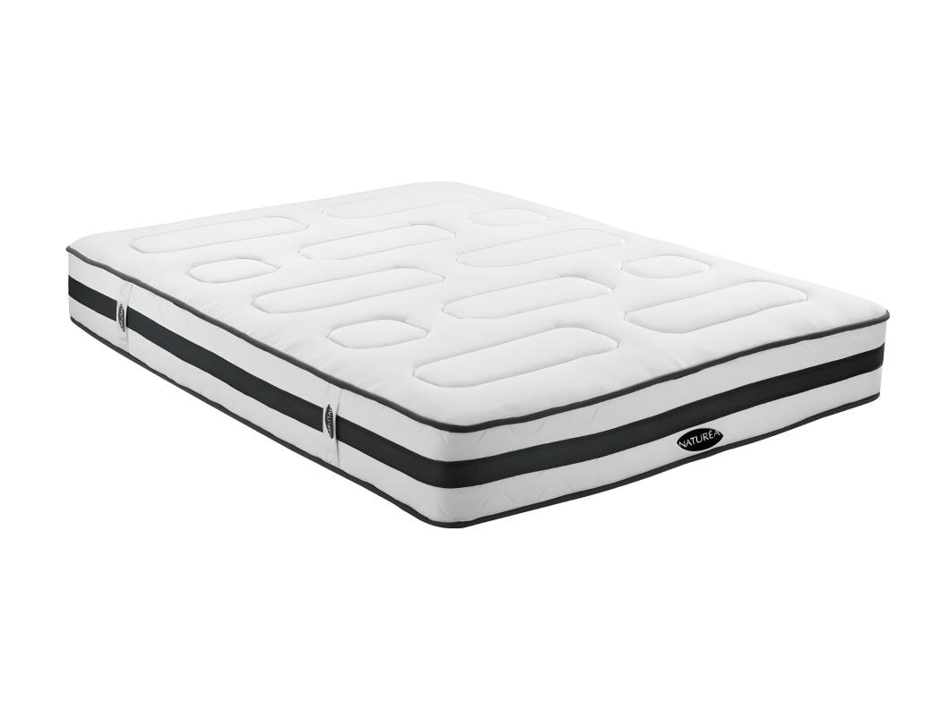 Matelas 140 x 190 cm ressorts ensachés 7 zones et mémoire de forme ép.25cm - AMARANTE de NATUREA