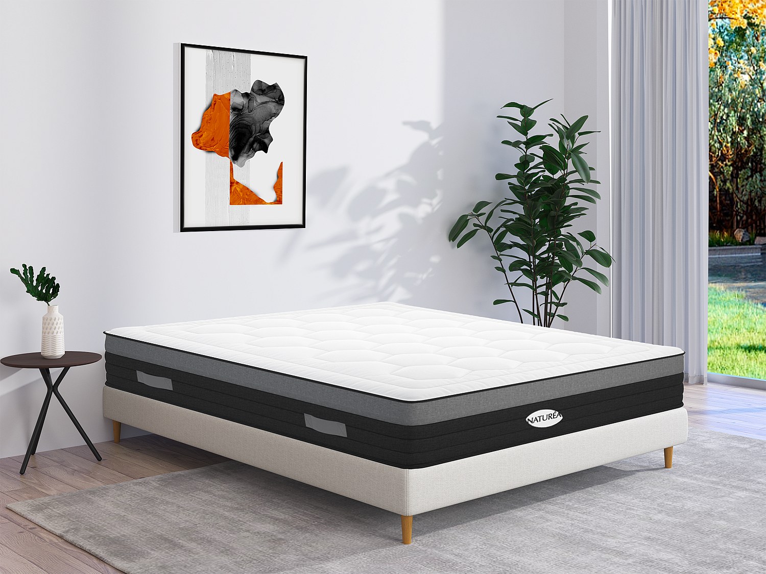 Taschenfederkernmatratze - 160 x 200 cm - Hybridmatratze - Memory Schaum - günstig online kaufen