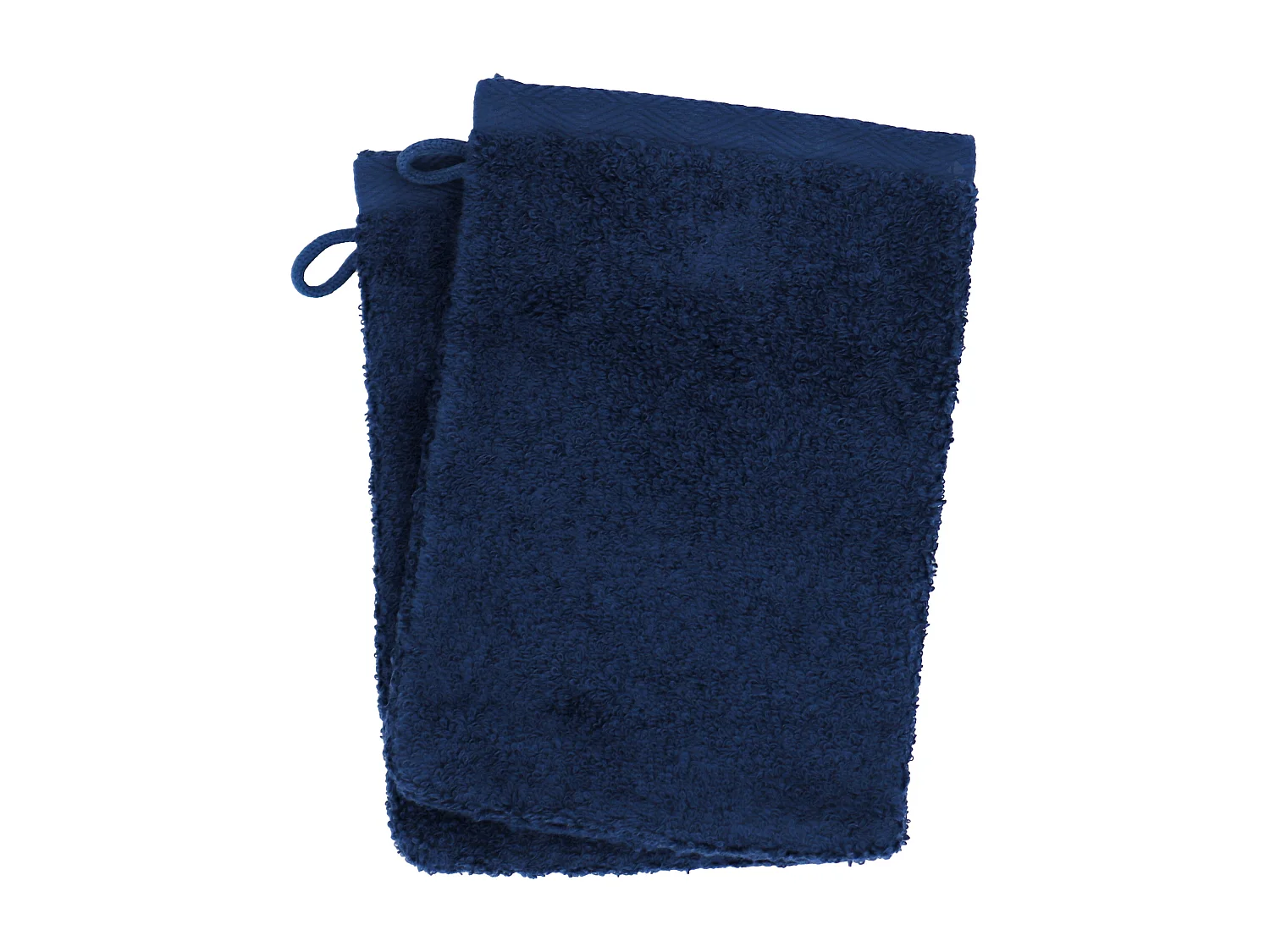 Lot de 2 gants de toilette 16x21 cm SOFTY bleu marine