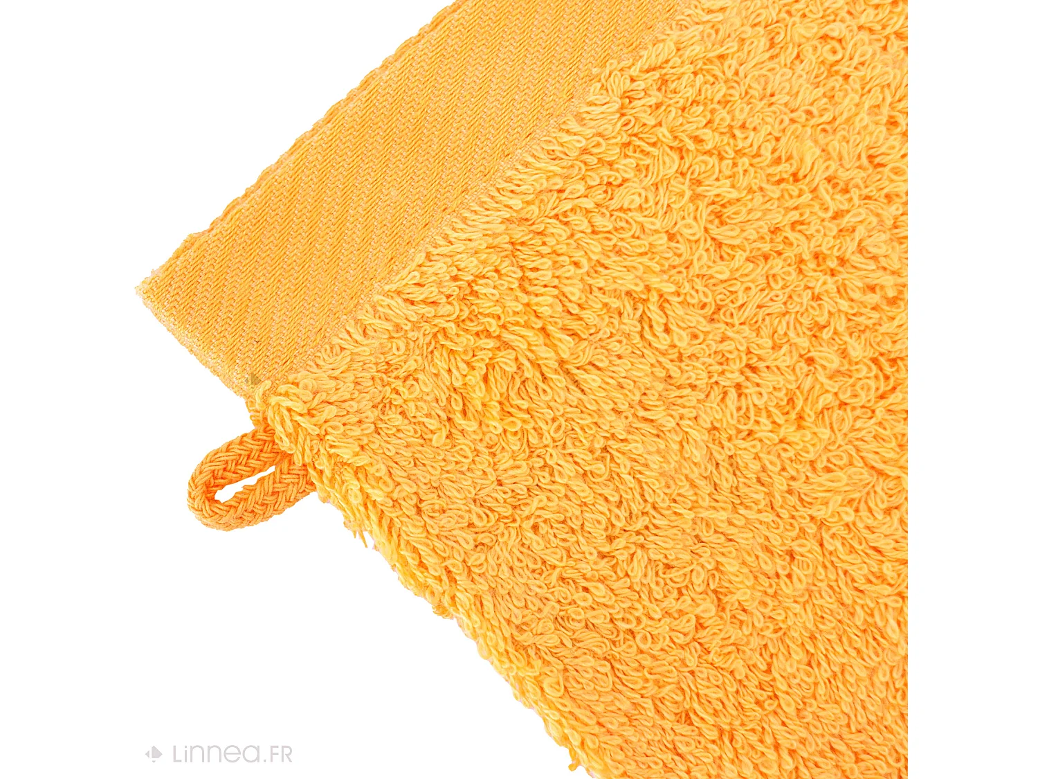 Lot de 2 gants de toilette 16x21 cm coton peigné ALBA or