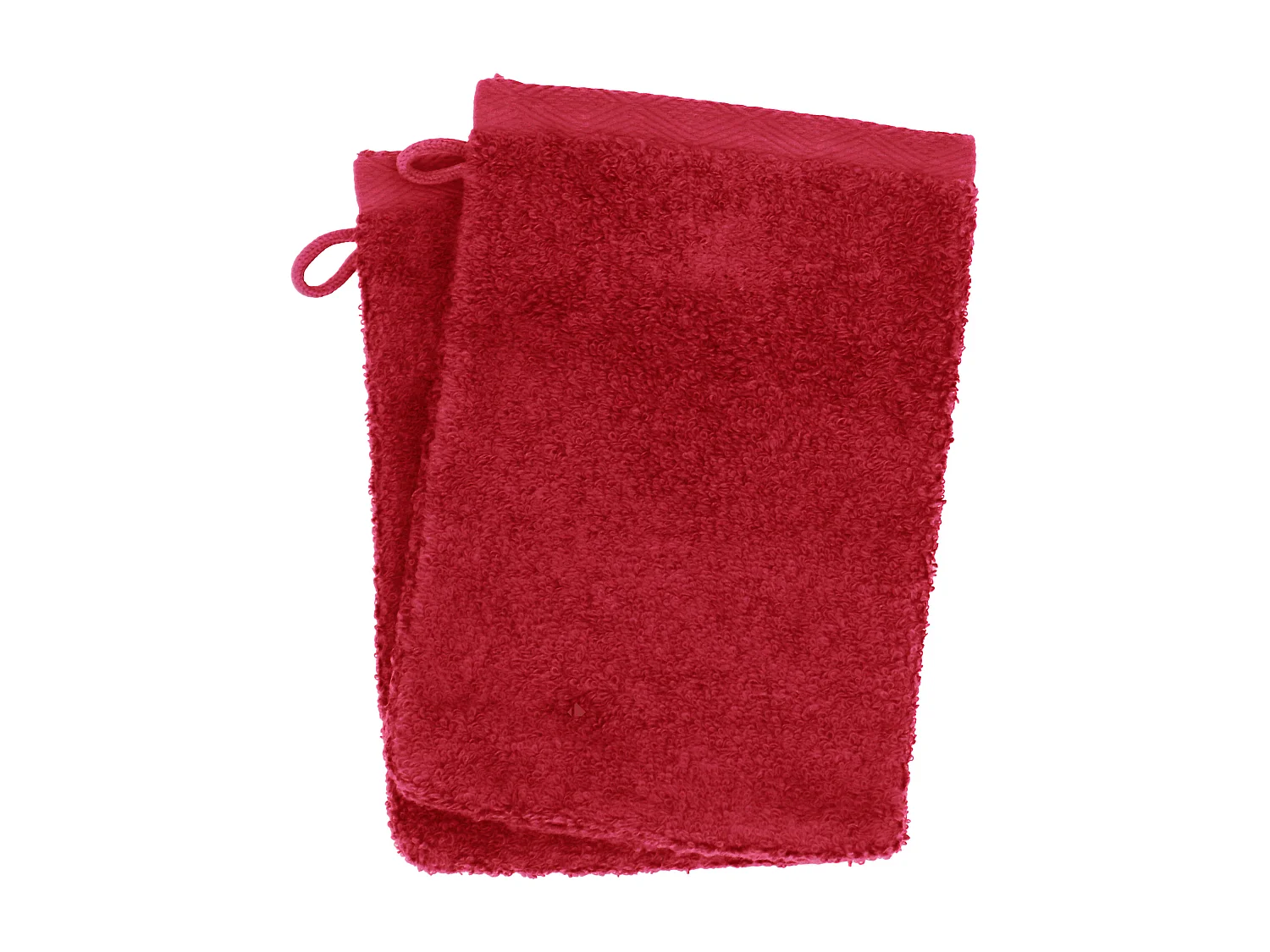 Lot de 2 gants de toilette 16x21 cm SOFTY bordeaux