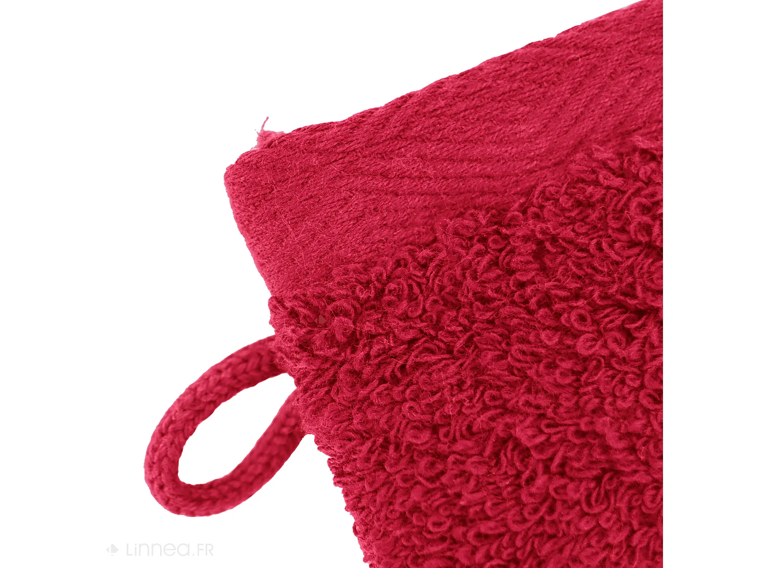 Lot de 2 gants de toilette 16x21 cm SOFTY bordeaux