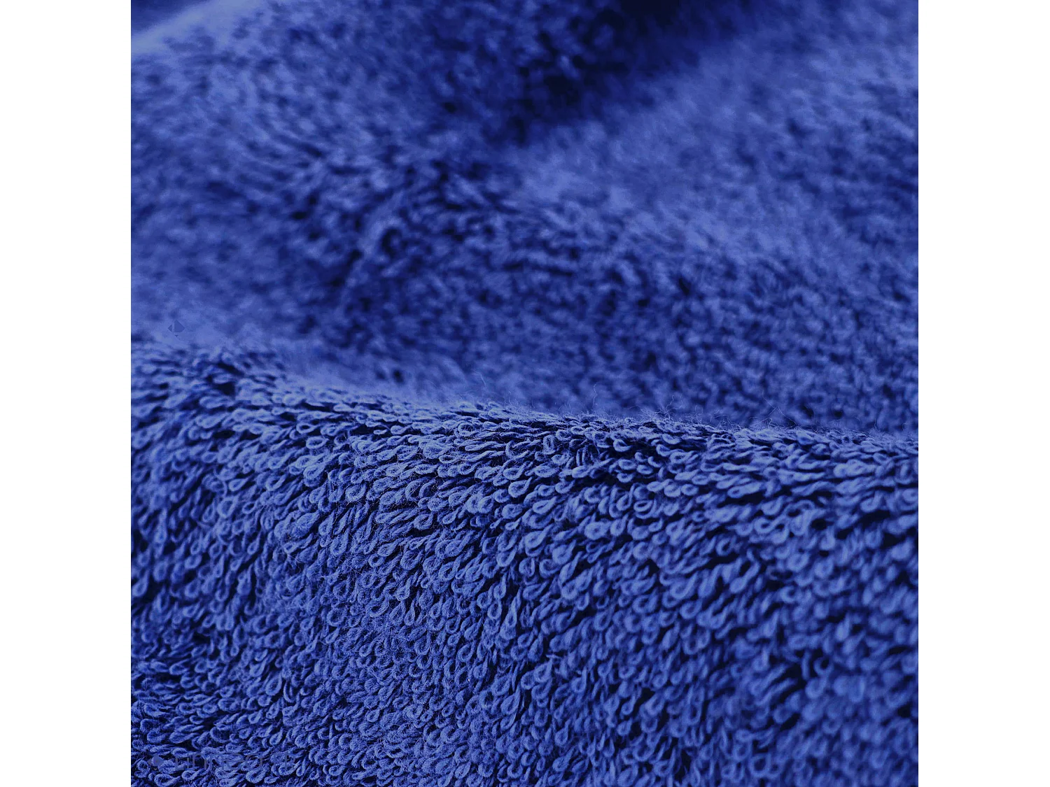 Lot de 2 serviettes invité 30x30 cm coton peigné ALBA bleu marine