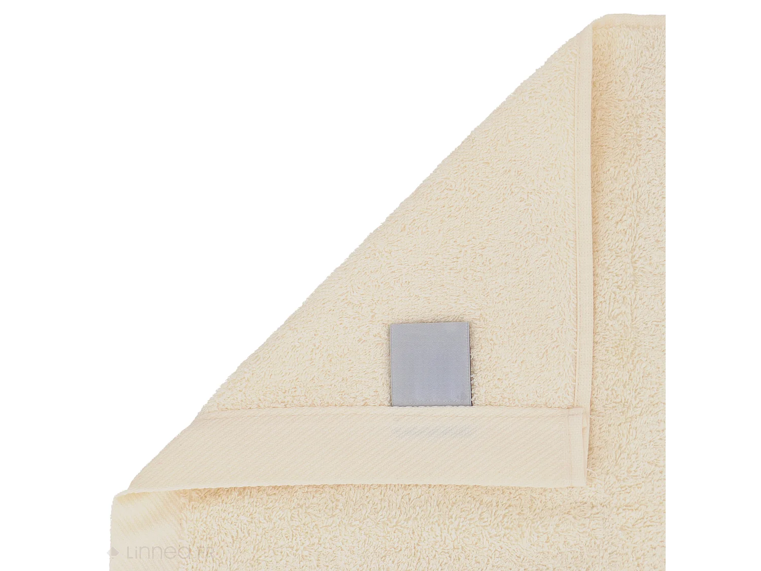 Lot de 2 serviettes invité 30x30 cm coton peigné ALBA ivoire