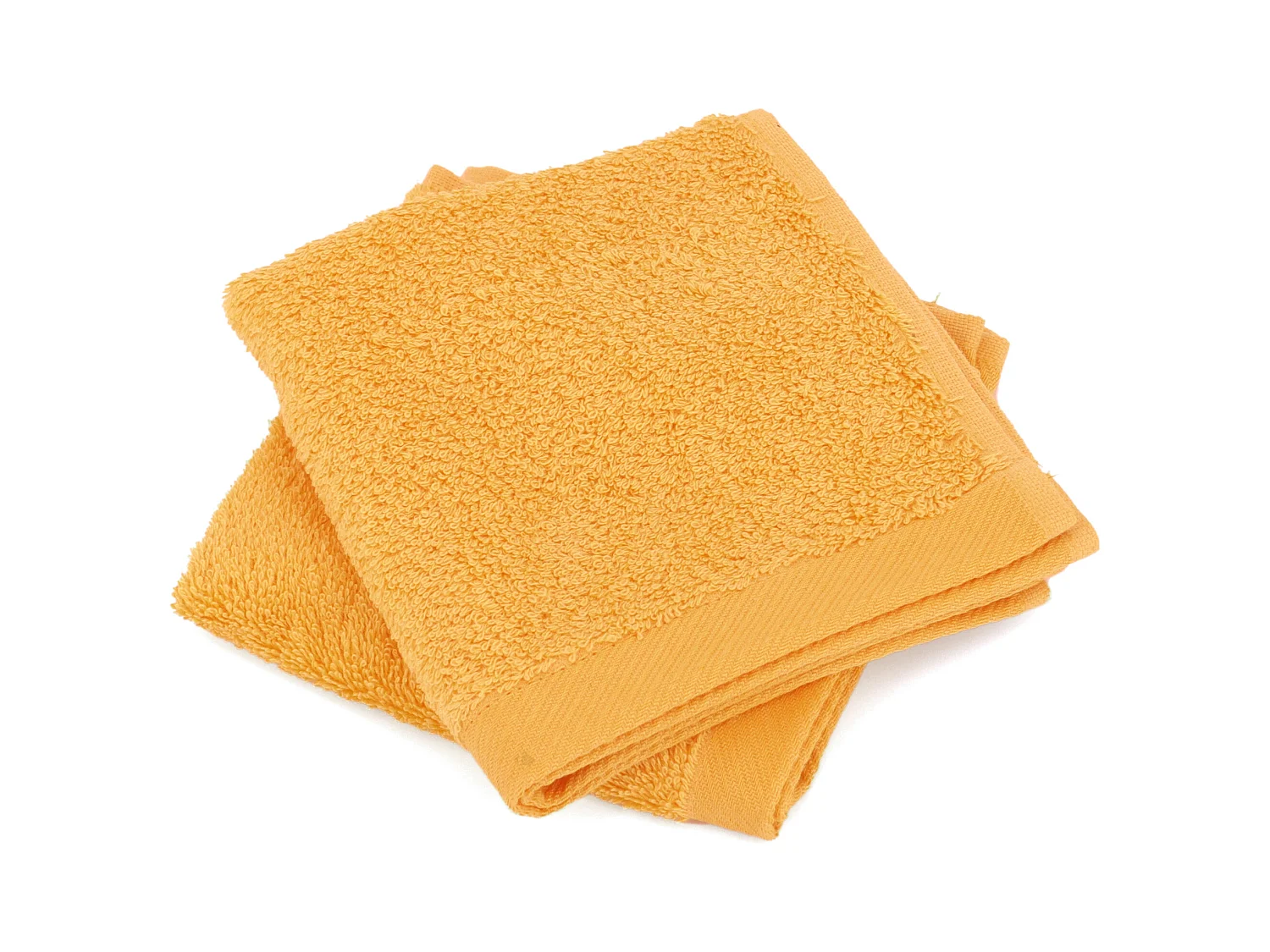 Lot de 2 serviettes invité 30x30 cm coton peigné ALBA or