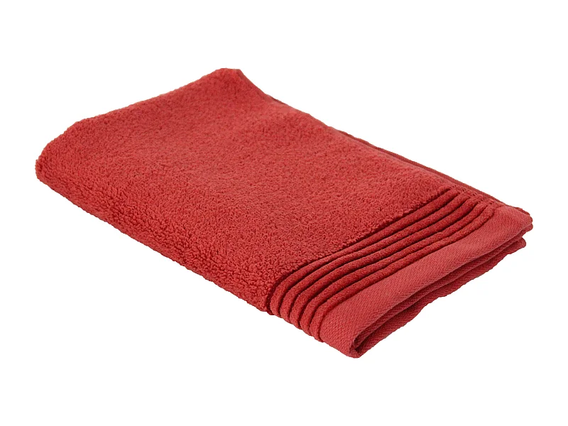 Serviette invité 33x50 cm JULIET Rouge Terracota 520 g/m2