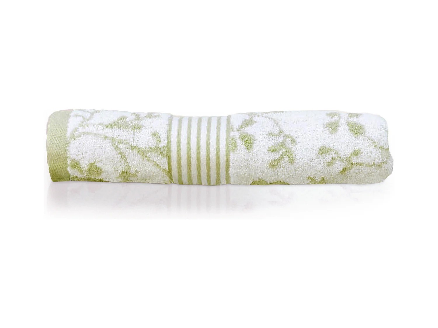 Serviette invité 33x50 cm VINTAGE FLORAL Vert 550 g/m2