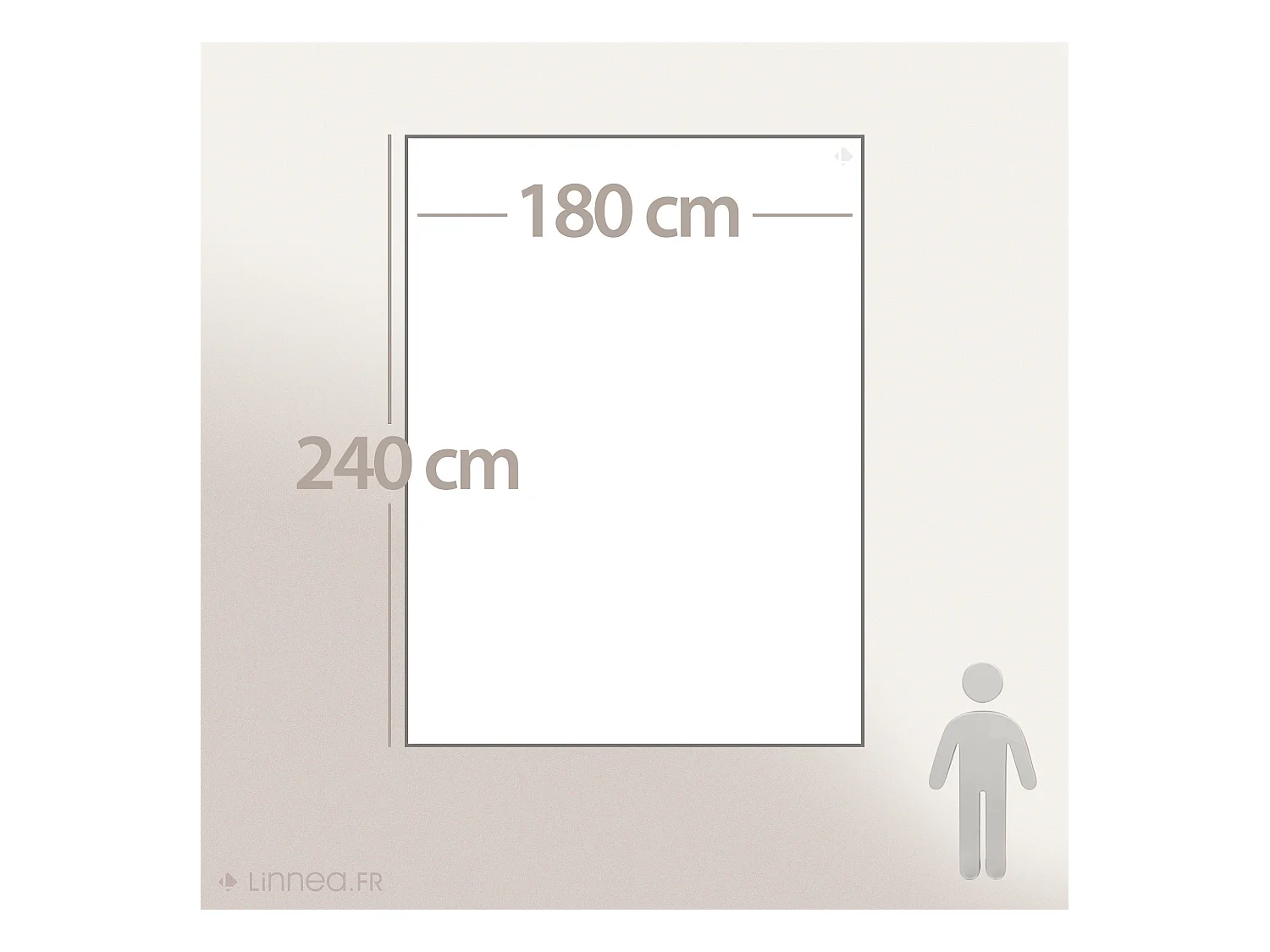 Couverture été 180x240 cm coton 260 g/m2 PROVENCE bicolore gris perle/acier