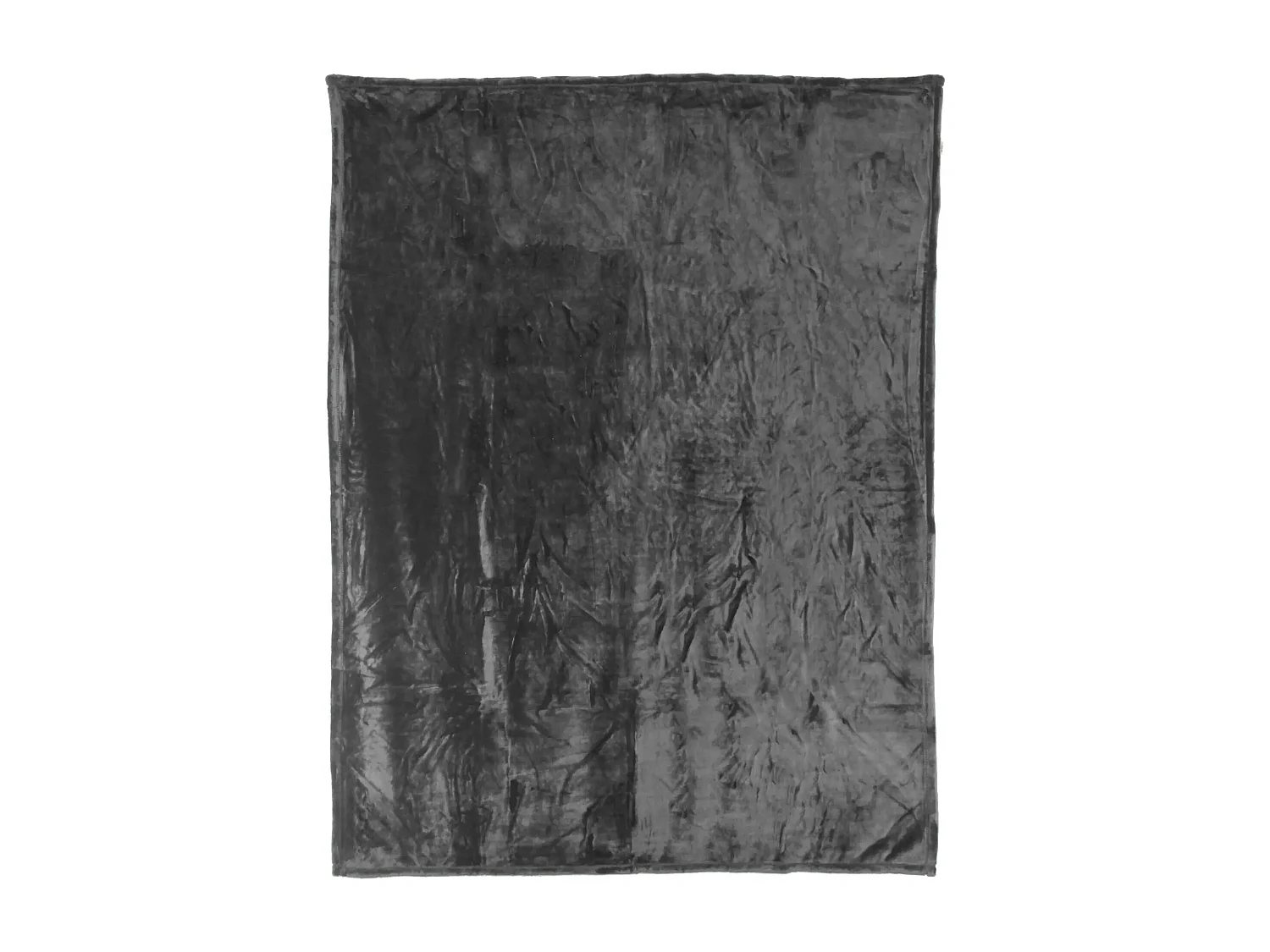 Couverture polaire microvelours 220x240 cm VELVET Gris Acier