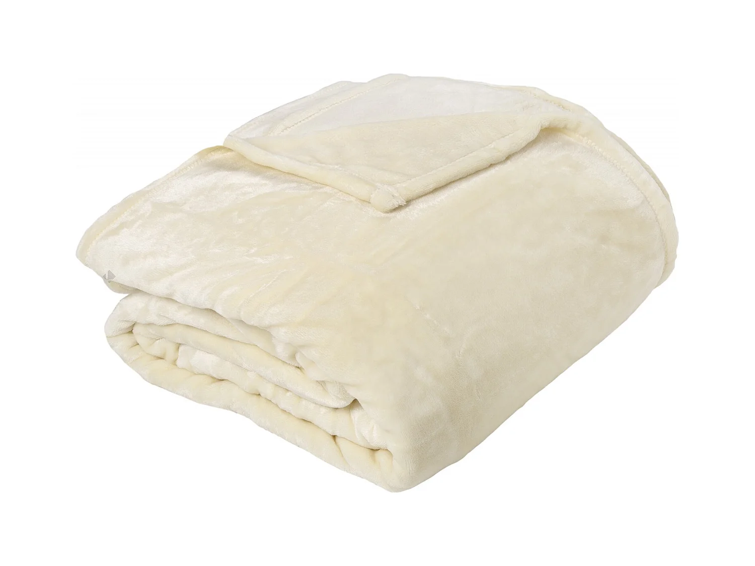 Couverture polaire microvelours 240x260 cm VELVET Ivoire
