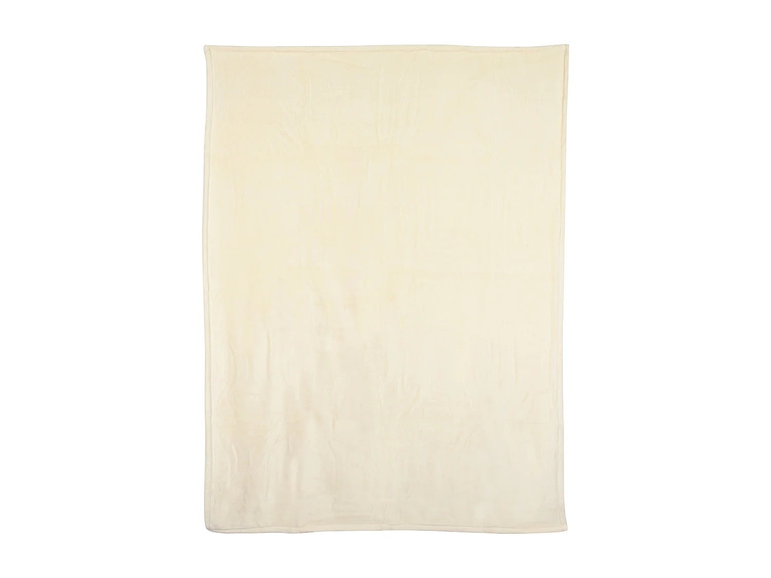 Couverture polaire microvelours 240x260 cm VELVET Ivoire