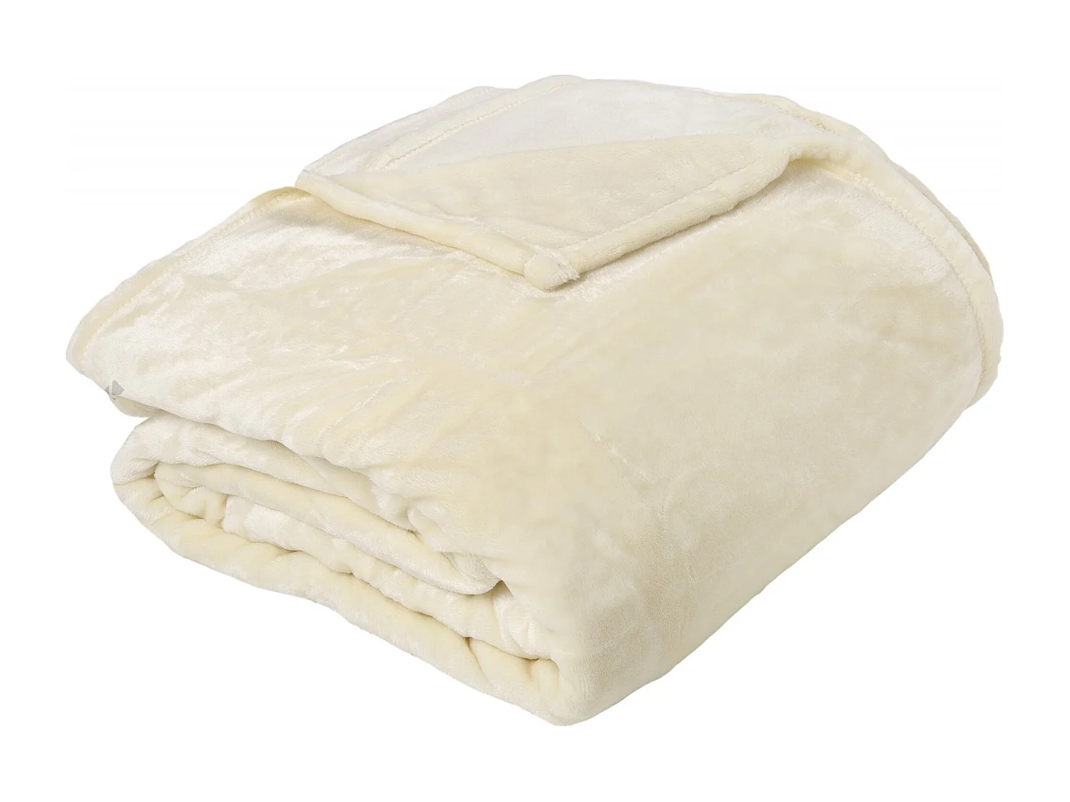 Couverture polaire microvelours 220x240 cm VELVET Ivoire