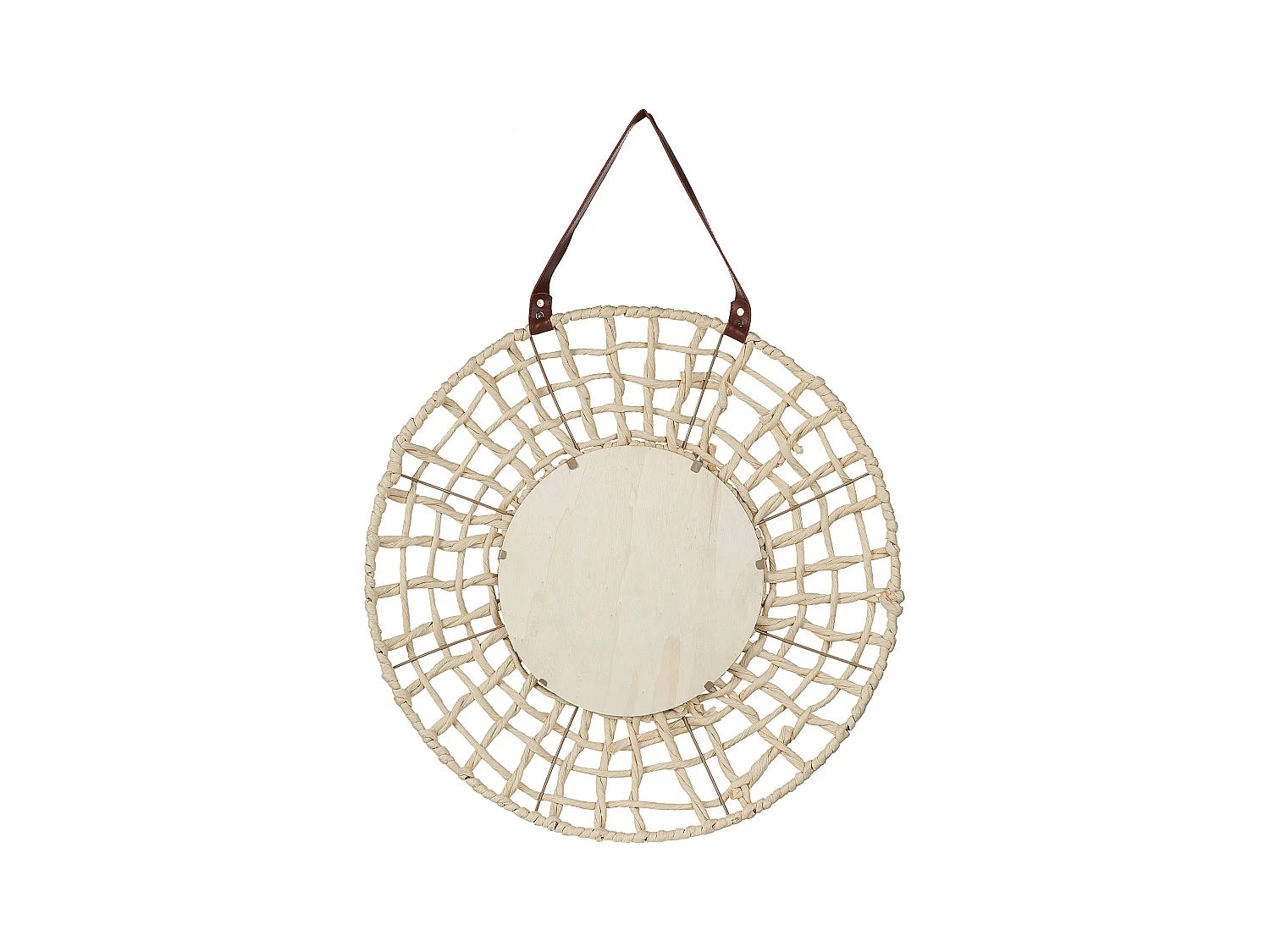 Specchio PALACI 60 cm 60 cm Corda di carta Naturale