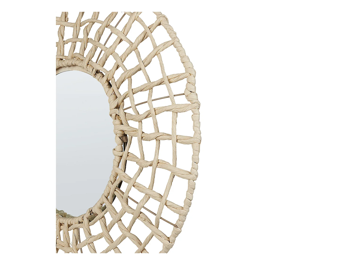 Espelho PALACI 60 cm 60 cm Corda de papel Natural