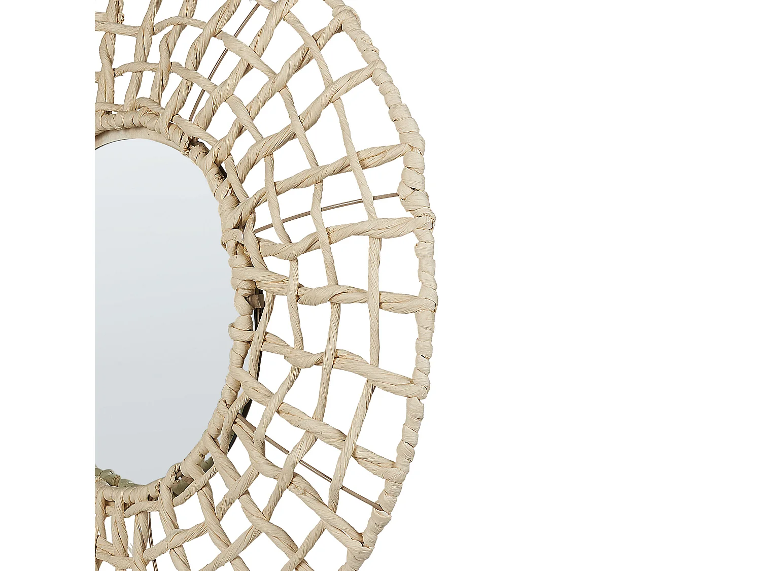 Miroir PALACI 60 cm 60 cm Corde en papier Naturel