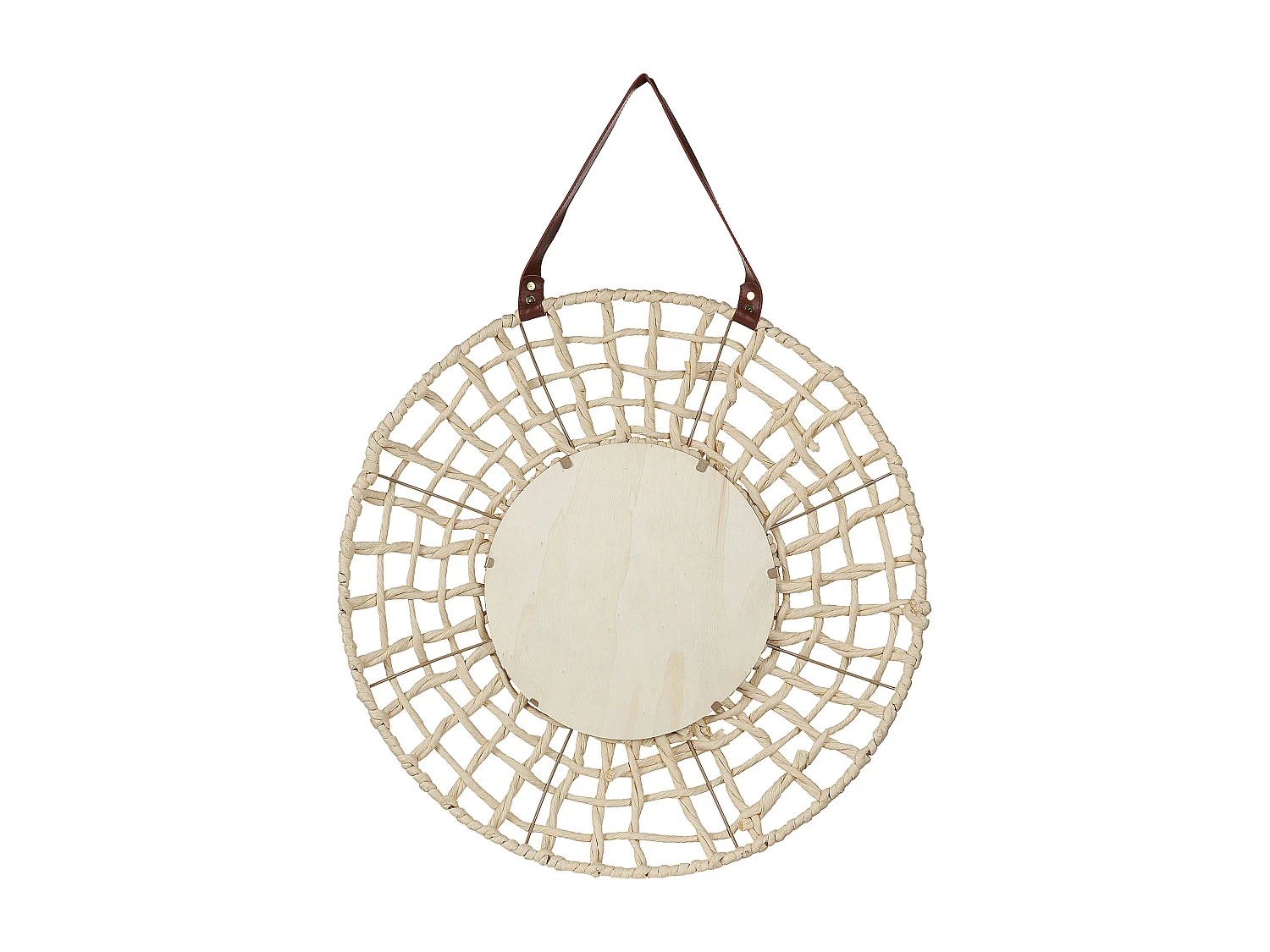 Specchio PALACI 60 cm 60 cm Corda di carta Naturale