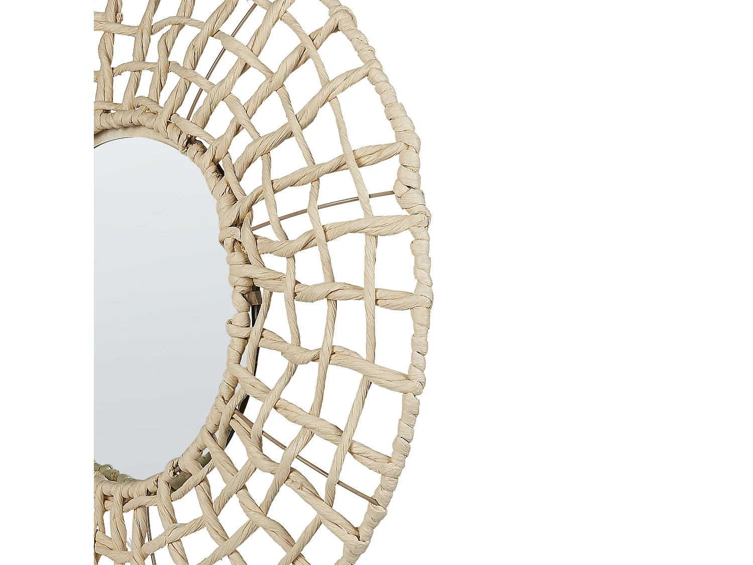 Specchio PALACI 60 cm 60 cm Corda di carta Naturale