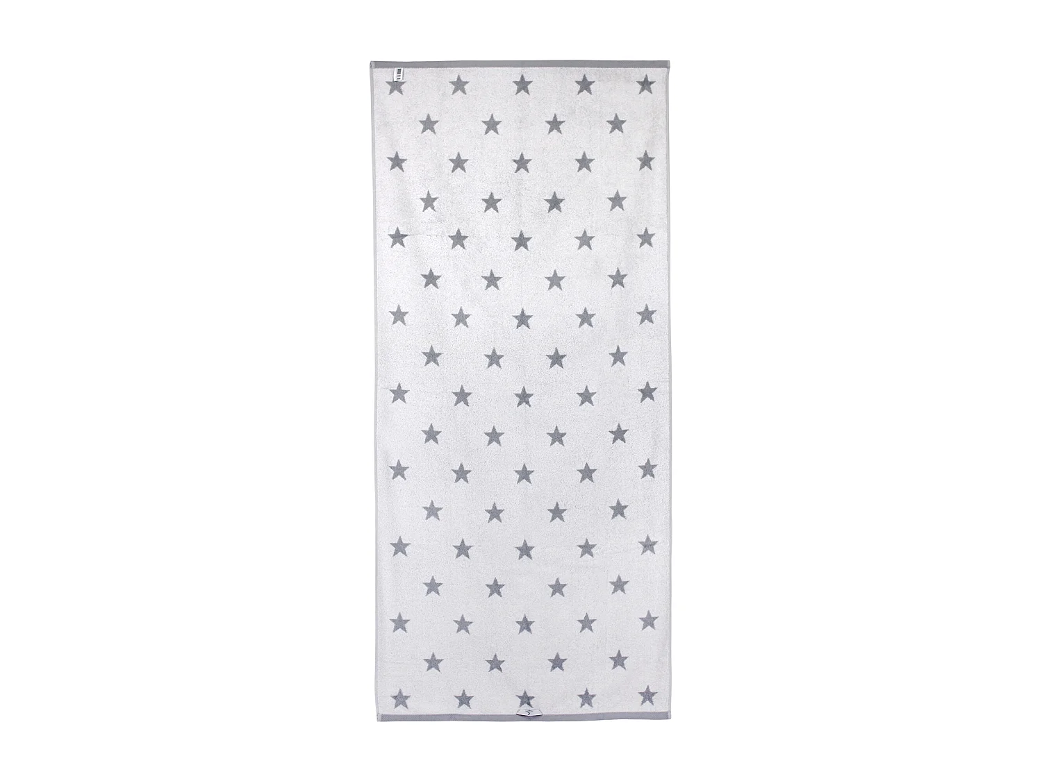 Drap de bain 85x200 cm coton 480 g/m2 STARS Gris