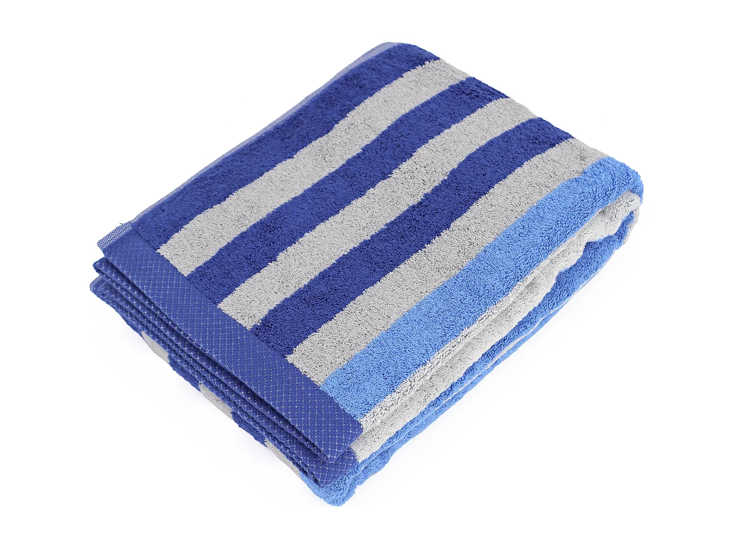Drap de bain 100x150 cm PURE STRIPES bleu mer