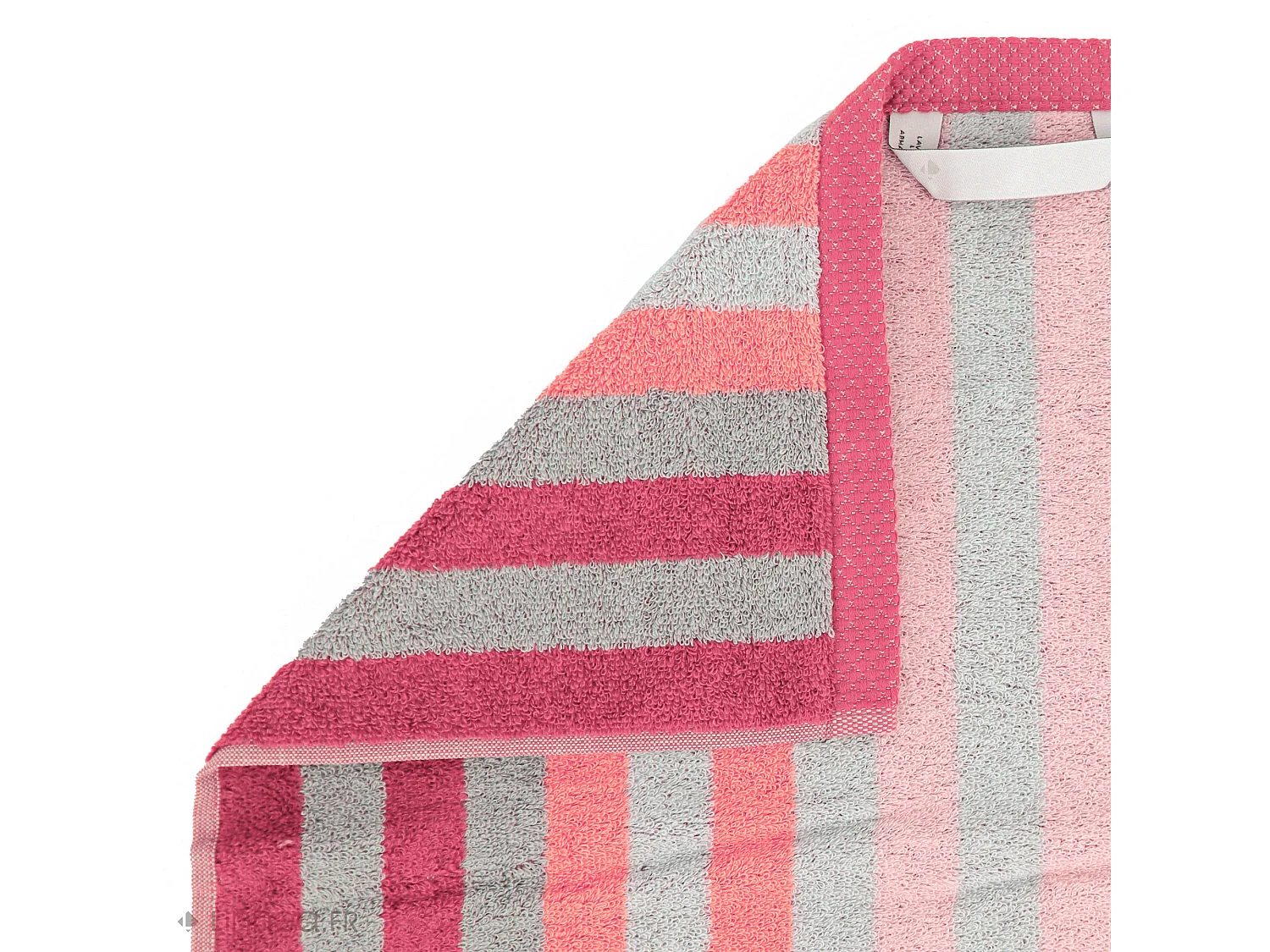 Drap de bain 100x150 cm PURE STRIPES rose bonbon
