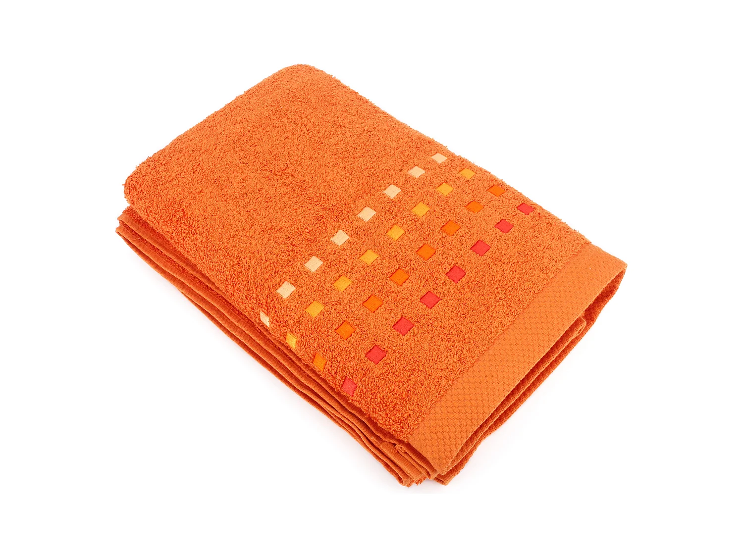 Drap de bain 100x150 cm coton 550 g/m2 PURE PRIMAVERA Orange Butane