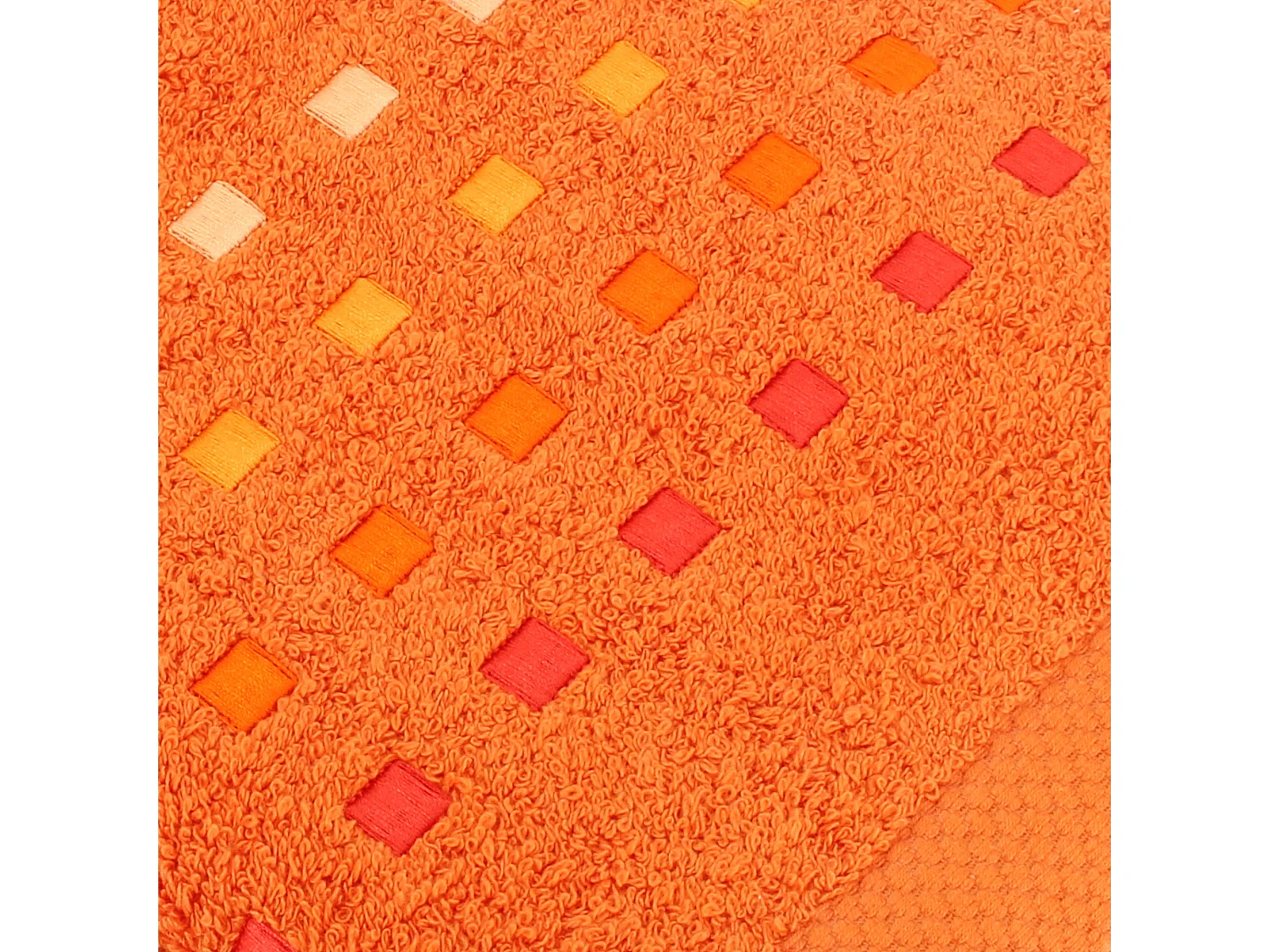 Drap de bain 100x150 cm coton 550 g/m2 PURE PRIMAVERA Orange Butane