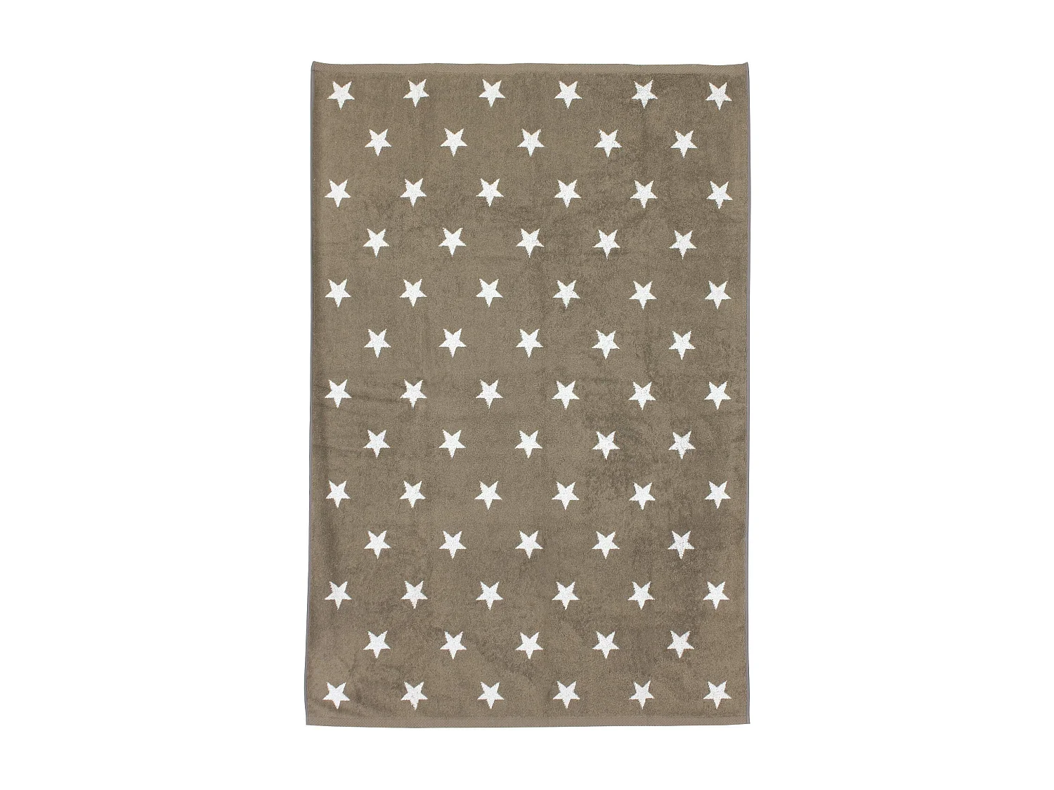 Drap de bain 100x150 cm coton 480 g/m2 STARS Marron