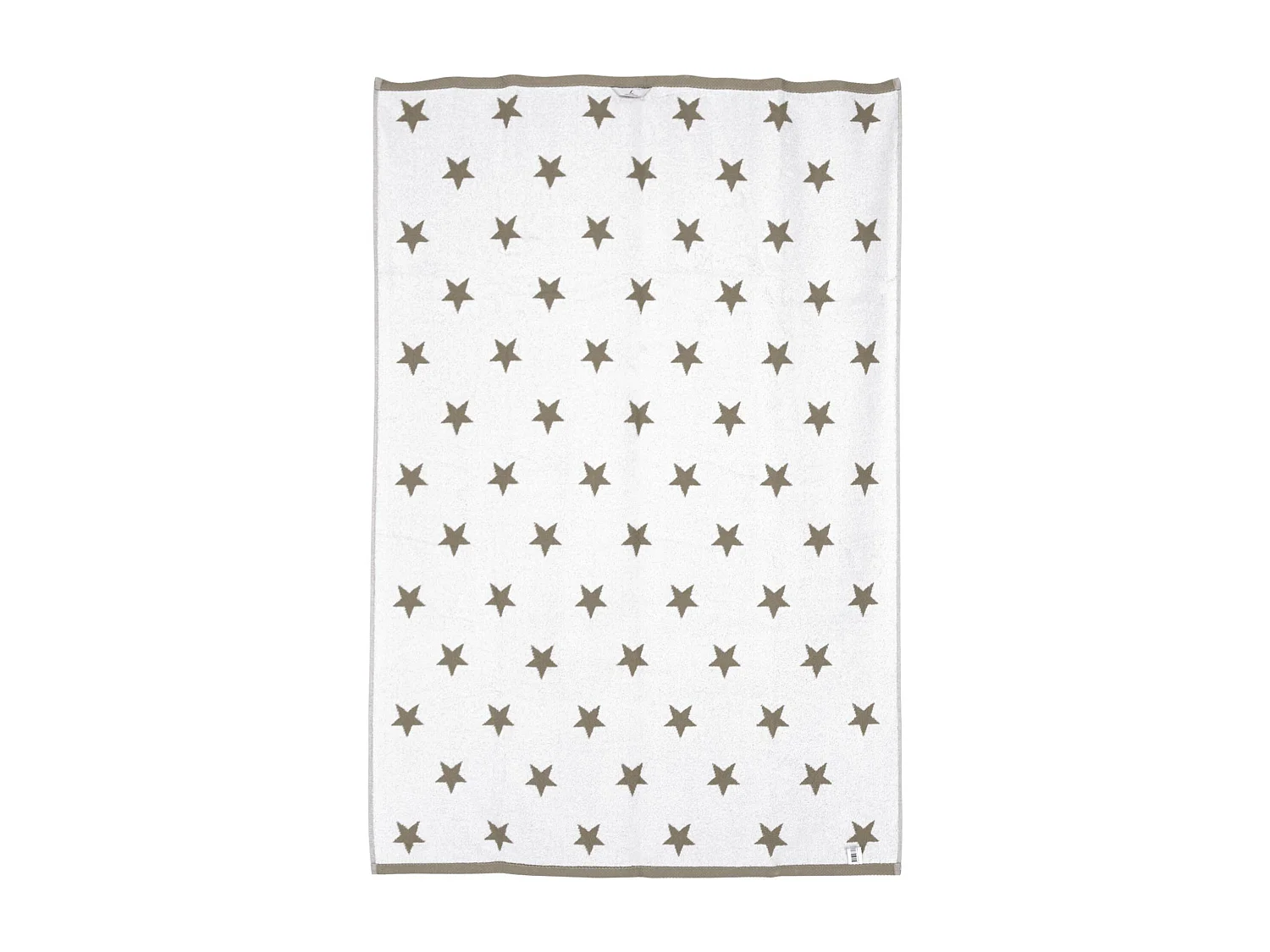 Drap de bain 100x150 cm coton 480 g/m2 STARS Marron