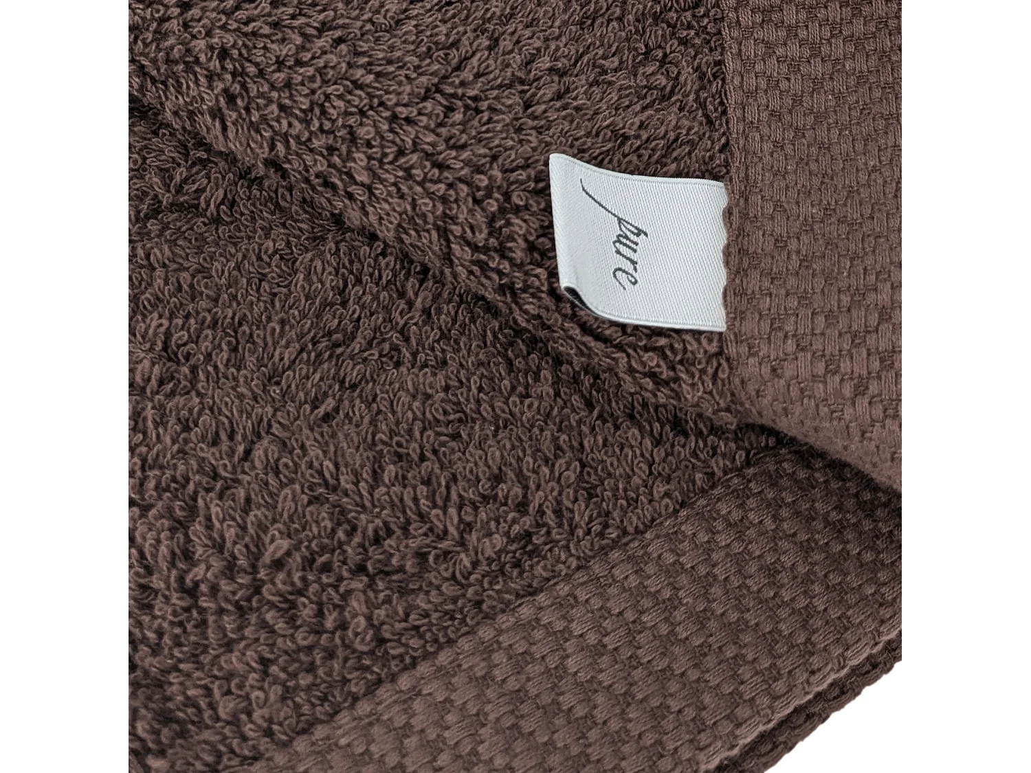 Drap de bain 100x150 cm PURE Marron 550 g/m2
